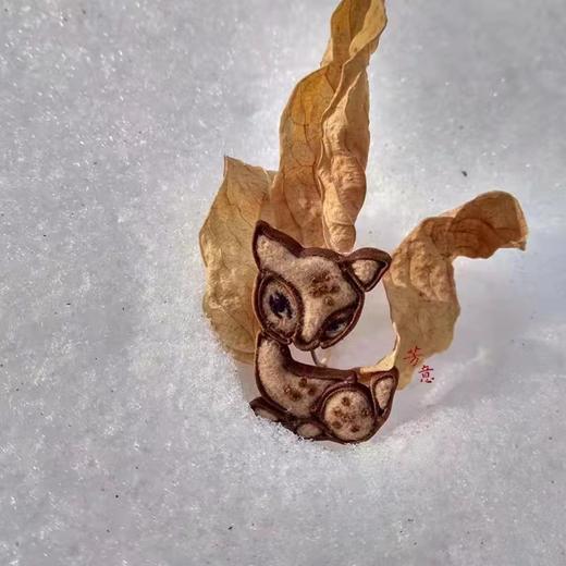 小花鹿盘扣胸针○芳意旗袍 商品图3