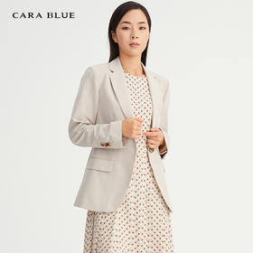 CARABLUE正品女装时尚纯色简约修身女西服上衣