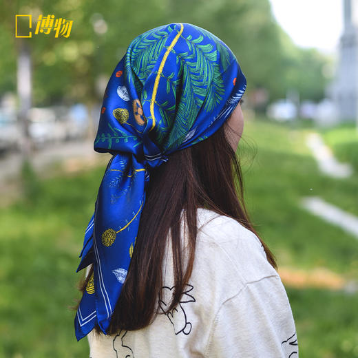 博物小馆 原创 |博物织美 水杉 植物 丝巾 披肩 配饰 桑蚕丝真丝 商品图2