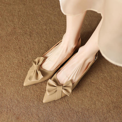 优雅百搭，尖头蝴蝶结后空凉鞋KC-YM-902 商品图10