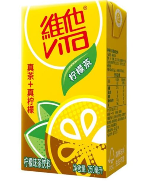 维他奶维他经典柠檬茶饮料250ml*24盒 柠檬味整箱装 商品图1