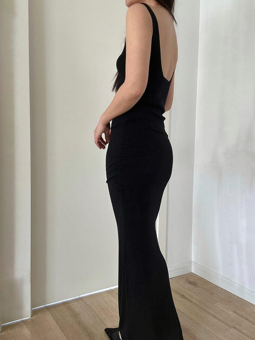 SIJIA |  希腊感褶皱半裙  可做抹胸裙[ 黑SS2315 ] 商品图1