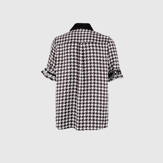 蝴蝶结领印花衬衣 商品图2