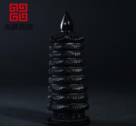 吉祥天地 黑曜石文昌塔