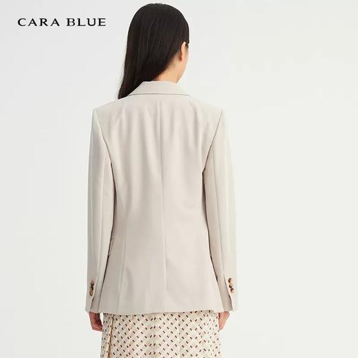 CARABLUE正品女装时尚纯色简约修身女西服上衣 商品图3