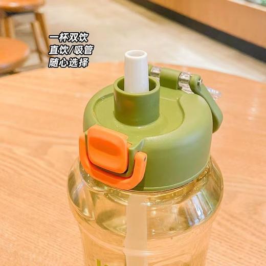双饮大容量水杯夏季运动1000ml刻度塑料杯子耐高温 大水壶 商品图7
