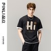 PINLI品立春季新款男士字母圆领短袖T恤休闲上衣BG231111034 商品缩略图2