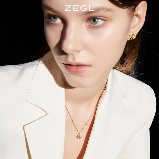 ZEGL禁锢的心项链心意不止轻奢小众925纯银锁骨链生日礼物送女友 商品图4