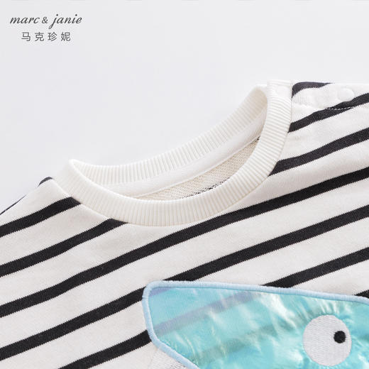 【打折】马克珍妮春装 男女童趣味图案套头卫衣 儿童上衣231065 商品图2