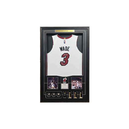 收藏系列 韦德 热火队3号白色 加签75大 亲笔签名球衣 商品图0