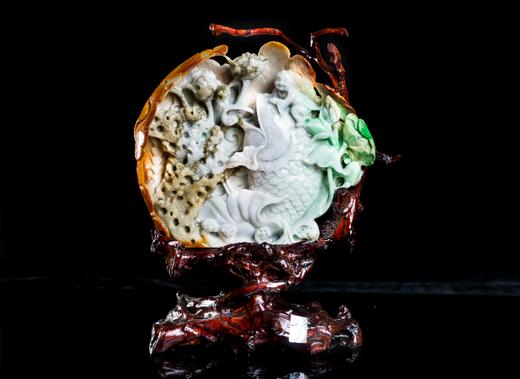 吉祥天地 翡翠年年有余 商品图0