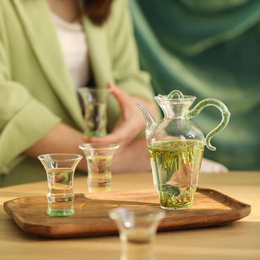 禾器炫彩·君悦套组 一壶四杯进口高硼硅耐热玻璃泡茶壶茶杯高档茶具 商品图10