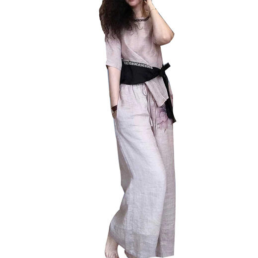 裁缝学苑AS10绑带个性衬衫纸样女阔腿裤子套装苎麻上衣打版裁剪样 商品图4