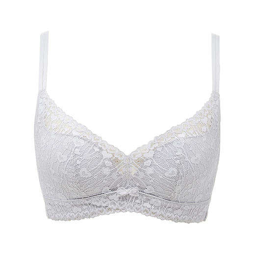 都市丽人自然舒适常规内衣B中厚3/4杯蕾丝文胸三排无钢圈LB31A2 商品图4