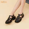 Safiya/索菲娅 2023夏季复古马衔扣镂空罗马编织包头厚底凉鞋 SF32115012 商品缩略图8