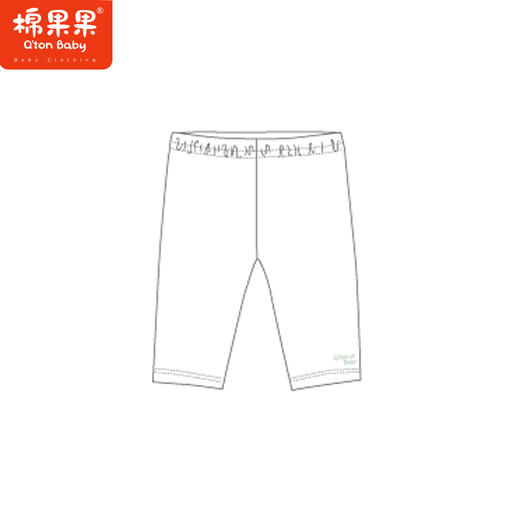 棉果果商场同款夏季新品140-160码抗菌七分打底裤M221206423344 商品图4