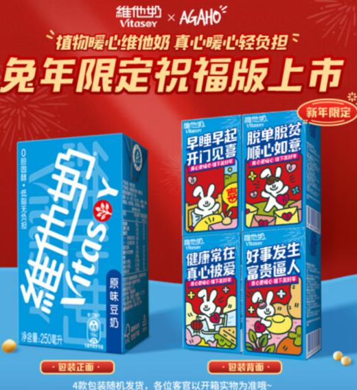 【清凉节】维他奶 原味豆奶植物奶蛋白饮料250ml*24盒 营养早餐奶 商品图1