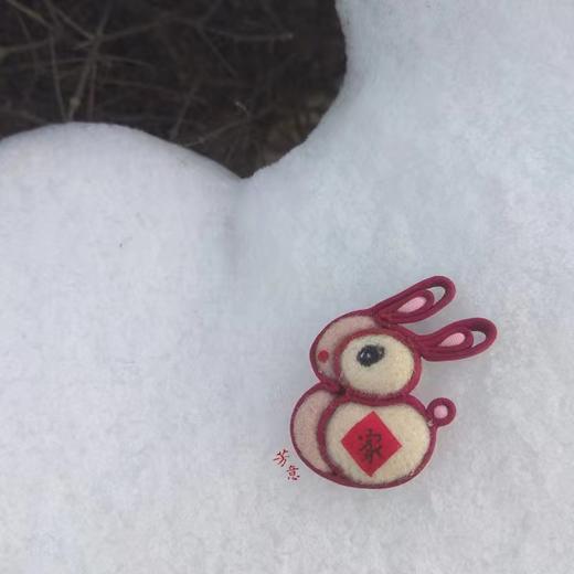 爱家小兔盘扣胸针○芳意旗袍 商品图6