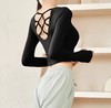 跃牌【明丽逸动】系列 新款瑜伽服女秋款长袖套装专业健身房跑步紧身带胸垫运动上衣AL697（可拆胸垫） 商品缩略图2
