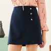 欧芮儿2020春装新款半身裙女时尚百搭A字裙精致扣子装饰短裙修身 商品缩略图0