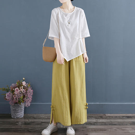 裁缝学苑AS09 中式棉麻小衫不规则短袖T恤纸样女装上衣打版裁剪板 商品图2