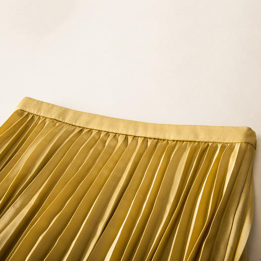 欧芮儿2017显瘦纯色个性高腰不规则半身裙中长款女 商品图2