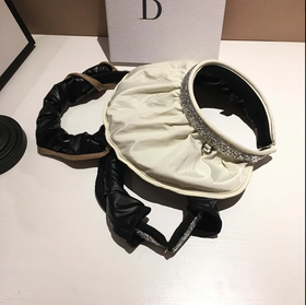 【爆款超低价预售 急单慎拍】女夏天户外防晒空顶帽子遮脸沙滩帽可折叠骑车无顶太阳帽防紫外线