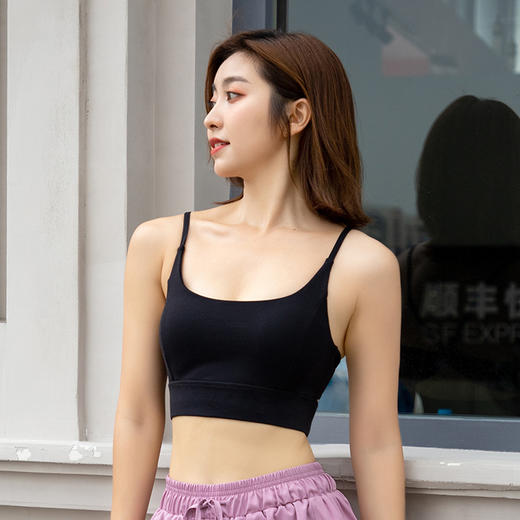 YIMRIZ 夏季运动内衣女跑步瑜伽背心无钢圈聚拢健身服美背细肩带文胸 心选到家 商品图1
