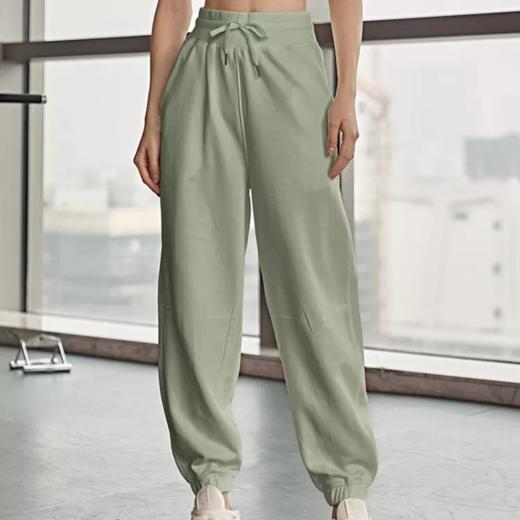 跃牌【明丽逸动 】运动裤女宽松显瘦跑步训练卫裤束脚高腰瑜伽长裤AL-8026 商品图1