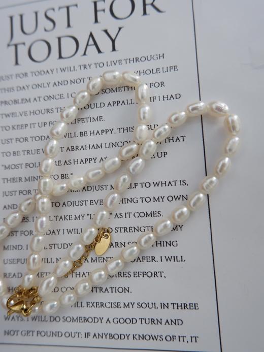 直发 赵露思同款 干净大方简约米珠项链 商品图7