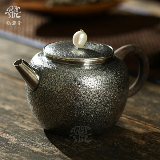 鹤鼎堂 闻天系列方思急须麻纹（银色）（缺货） 商品图0