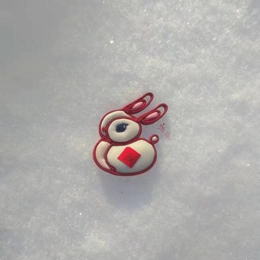 爱家小兔盘扣胸针○芳意旗袍 商品图2