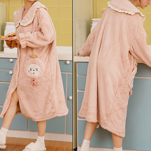 裁缝学苑AS08 珊瑚绒睡袍纸样睡衣女装家居服法兰绒浴袍打版裁剪 商品图3