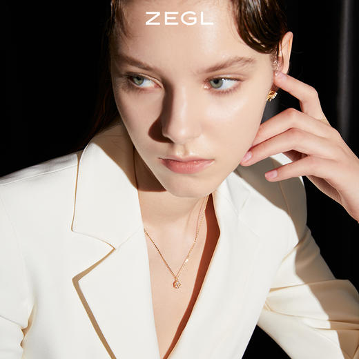 ZEGL禁锢的心项链心意不止轻奢小众925纯银锁骨链生日礼物送女友 商品图3
