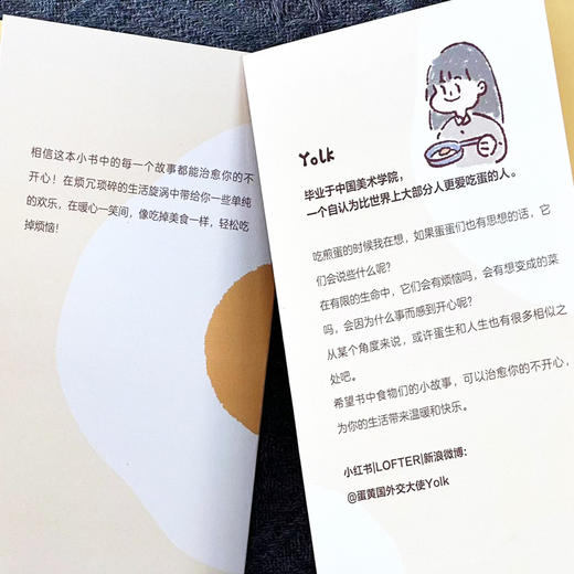 啊呜一口 吃掉烦恼  Yolk*人气漫画家首部作品集疗愈减压心理学书籍暖心*系漫画书籍元气食堂熊大卫推荐 商品图3