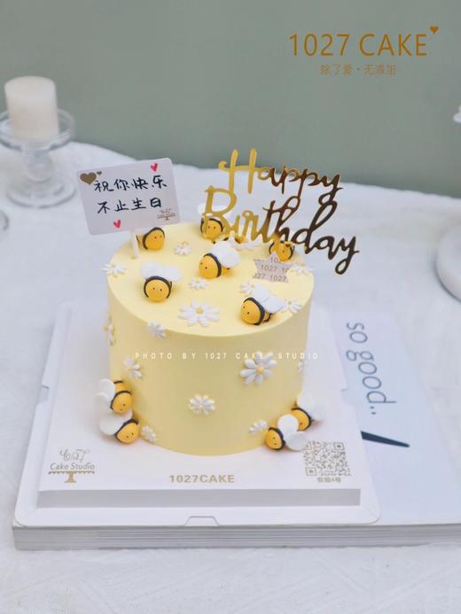 1027CAKE |  小蜜蜂 手工翻糖装饰 商品图0