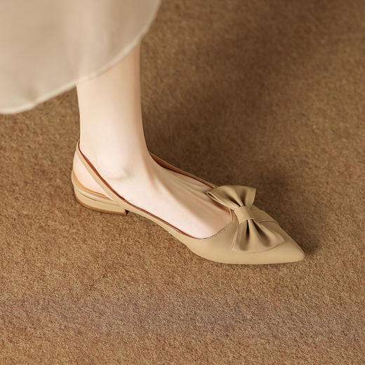 优雅百搭，尖头蝴蝶结后空凉鞋KC-YM-902 商品图8