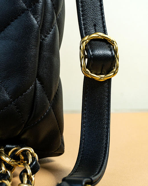 单品包邮 THS  3.11-无 大牛工厂 香家超好用 一包两用 嬉皮羊皮包 CQ1235 商品图11