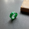 糯种阳绿辣色翡翠圆环 商品缩略图0