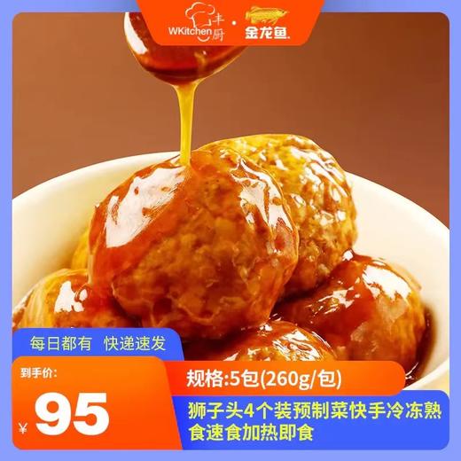 丰厨金龙鱼5包（260g/包）狮子头4个装预制菜快手冷冻熟食速食加热即食 商品图0