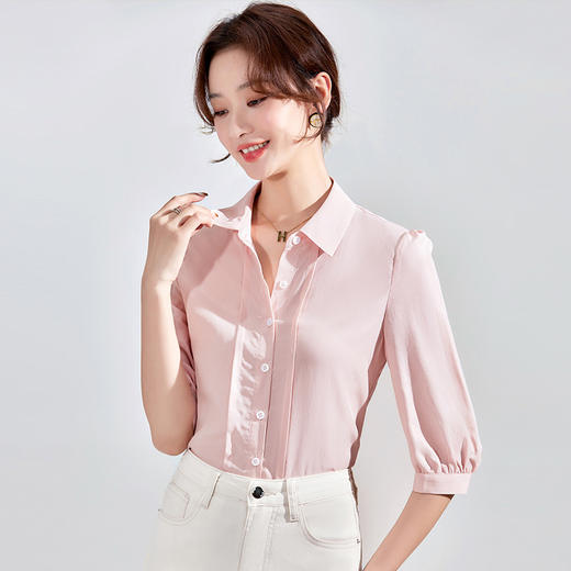 【XZ】 2023春季新款女装设计感小众衬衫女2023春季新款韩版衬衣简约上衣 商品图2