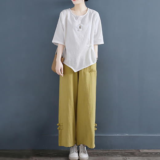 裁缝学苑AS09 中式棉麻小衫不规则短袖T恤纸样女装上衣打版裁剪板 商品图4