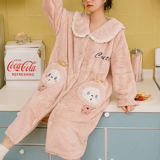 裁缝学苑AS08 珊瑚绒睡袍纸样睡衣女装家居服法兰绒浴袍打版裁剪 商品图1