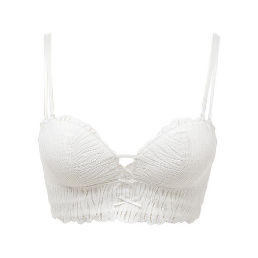 都市丽人聚拢升杯常规内衣B中厚1/2杯蕾丝文胸四排无钢圈LB31C1 商品图4