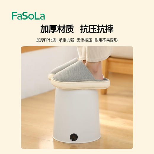 FaSoLa家用无盖垃圾桶客厅圆形大号纸篓卧室厨房卫浴办公室垃圾筒 心选到家 商品图2
