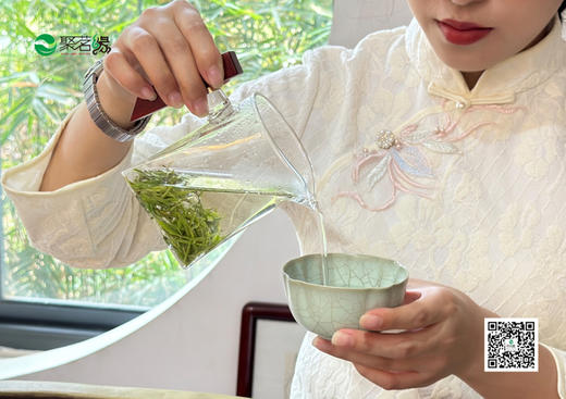 春茶上市｜保靖黄金茶1号（明前精品）开园头采 形美色绿味醇鲜甜爽嫩满满氨基酸和甜玉米香以及带有鲜美土鸡汤味儿～聚茗缘牌黄金茶，值得全国茶友信赖和喜欢。轻奢锡罐礼盒装，净含量100g（50g*2罐） 商品图2