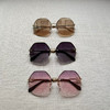 太阳镜 三色 自己备注颜色。深灰色 棕色   粉棕色 商品缩略图3