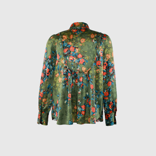 小立领弧形破刀盘扣上衣 商品图2