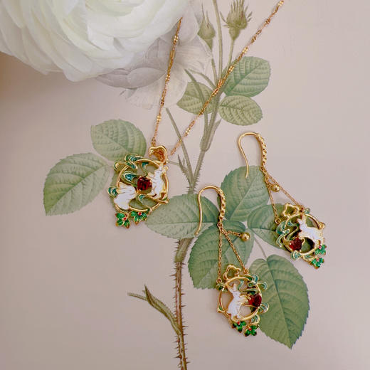 【宫里首饰】桂兔呈祥系列首饰 项链 耳饰 商品图0