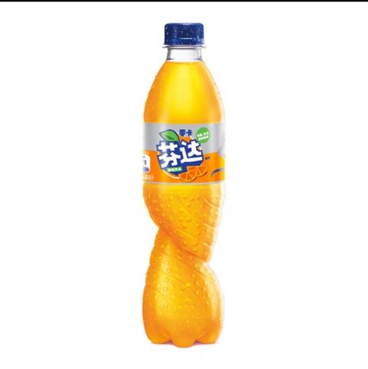 芬达零卡无糖橙味汽水500ml 商品图0
